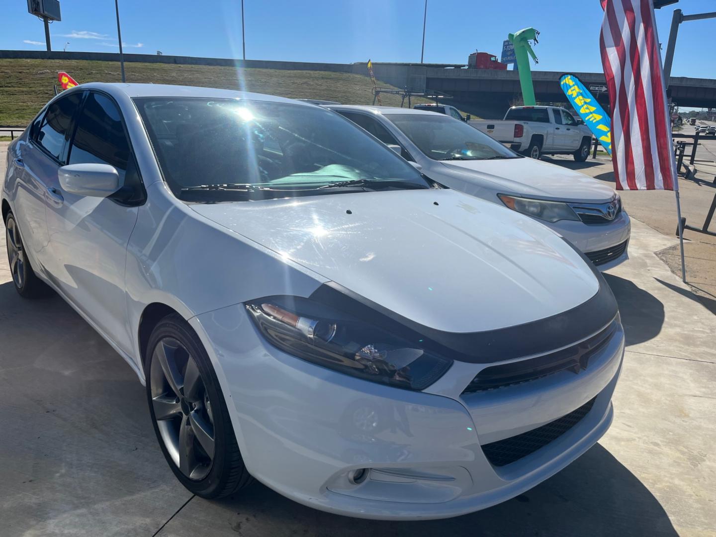 2015 WHITE DODGE DART SXT SXT (1C3CDFBB3FD) with an 2.4L L4 DOHC 16V engine, located at 8101 E. Skelly Dr., Tulsa, OK, 74129, (918) 592-3593, 36.121891, -95.888802 - Photo#13